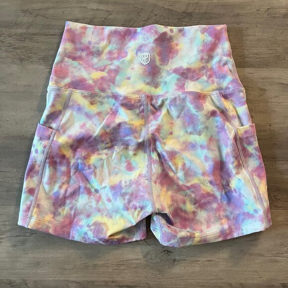 Born Primitive Multicolor Tie-Dye Bike Shorts - Picture 2 of 3